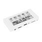 HAMGEEK RW01-BL Backlit Mini E-Ink Reader E-Book Reader (White Panel) for Weather Clock Image Viewing Alarm TXT &amp; EPUB Files