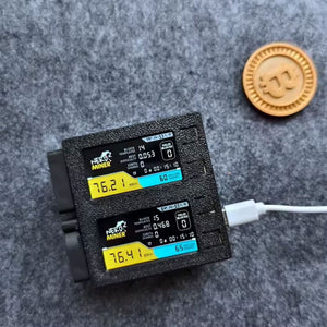 Nerdminer S19 78KH/s 2W BTC Miner Bitcoin Miner Bitcoin Lottery Miner (Black Shell) w/ Two Displays