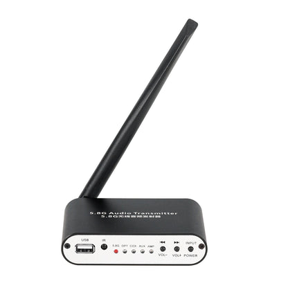T58G-B HiFi 5.8GHz Wireless Audio Transmitter Audio Extender Support Optical/Coaxial/AUX/AMP/USB Input