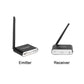 HiFi 5.8GHz RF Wireless Audio Transceiver Audio Extender 30-Meter Transmission (1 Transmitter + Optional Receivers)