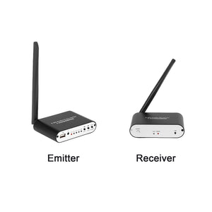 HiFi 5.8GHz RF Wireless Audio Transceiver Audio Extender 30-Meter Transmission (1 Transmitter + 1 Receiver)