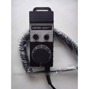 5-12E 7Axis MPG Universal Manual Pulse Generator CNC Handwheel 25PPR 12V with Emergency Stop Button for Mitsubishi