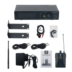 ER-102 Professional Wireless IEM System Bluetooth5.0 UHF 510MHz-580MHz In Ear Monitoring System with 1 Receiver