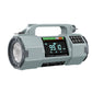 Grey HRD-908 Emergency Multifunctional Hand Crank Radio FM/MW/SW/VHF/WB Solar Power Generation Radio