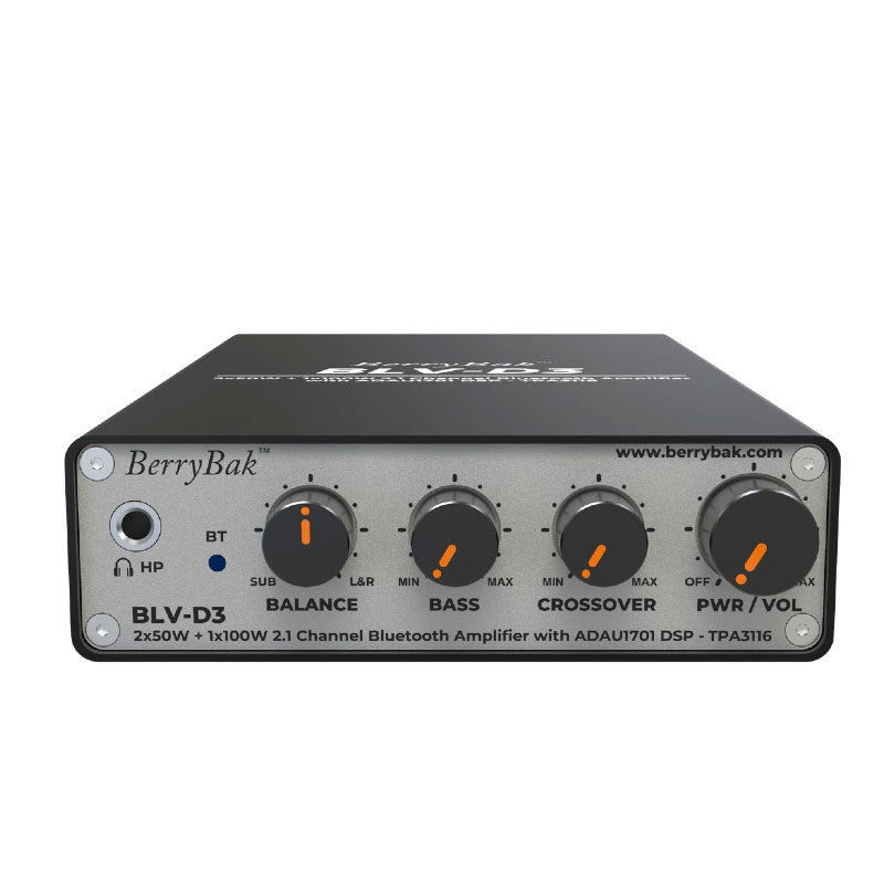 BLV-D3 Portable 2x50W+100W 2.1Channel TPA3116 ADAU1701 Digital Bluetooth5.1 HiFi Power Amplifier