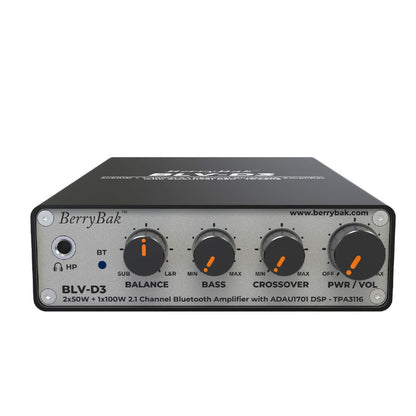 BLV-D3 Portable 2x50W+100W 2.1Channel TPA3116 ADAU1701 Digital Bluetooth5.1 HiFi Power Amplifier