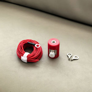 Red MA-05 Antenna Base M10x1.5 with Ground Grid and Mount for HAM SPACE 5.6-Meter Shortwave Telescopic Antenna