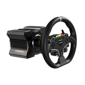 MOZA R5 5.5Nm Wheel Base + 11&quot; ES Steering Wheel + 3-Pedal SRP Lite + Performance Kit + Table Clamp