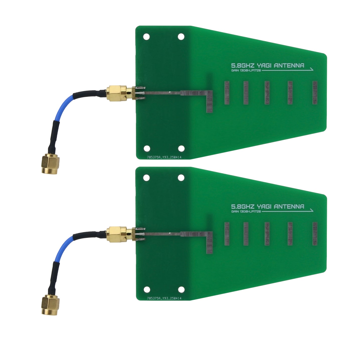 2PCS HamGeek HG1726A-5.8G 13dBi Directional Antennas Yagi Antennas for WiFi Base Station Bluetooth Drone Network Bridge