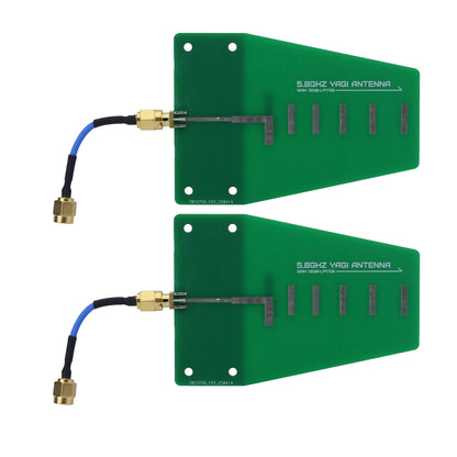 2PCS HamGeek HG1726A-5.8G 13dBi Directional Antennas Yagi Antennas for WiFi Base Station Bluetooth Drone Network Bridge