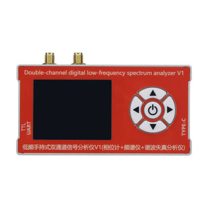 Double-channel Digital Low-frequency Handheld Spectrum Analyzer 10Hz-800kHz Phase Difference Detection Module