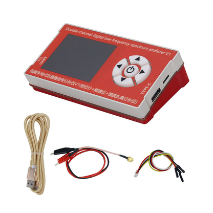 Double-channel Digital Low-frequency Handheld Spectrum Analyzer 10Hz-800kHz Phase Difference Detection Module