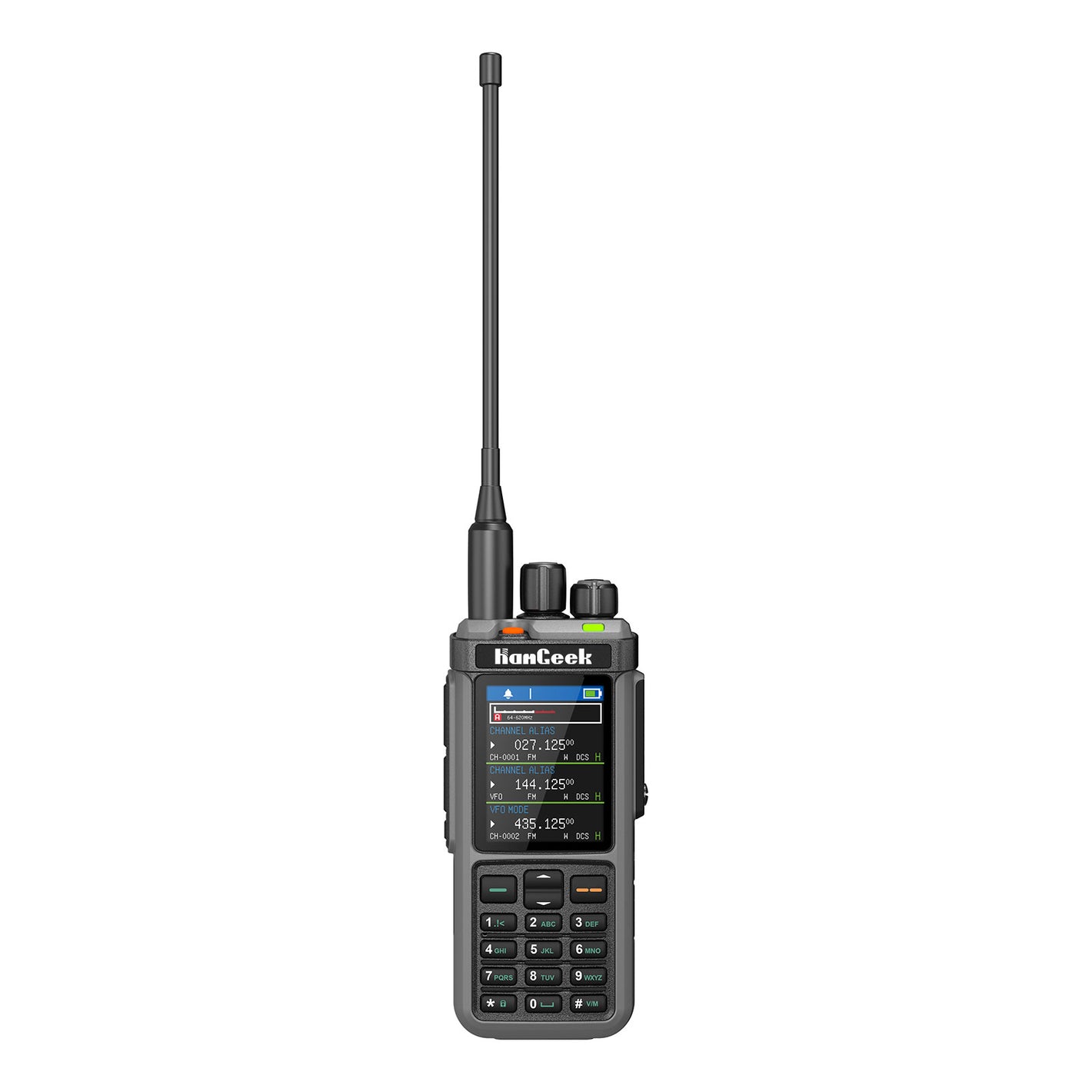 HamGeek UV-98 Plus 10W 1024CH Walkie Talkie VHF UHF Transceiver + Programming Cable with Donut AM and SW Antenna