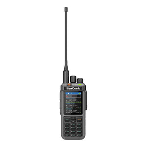 HamGeek UV-98 Plus 10W 1024CH Walkie Talkie VHF UHF Transceiver + Programming Cable with Donut AM and SW Antenna