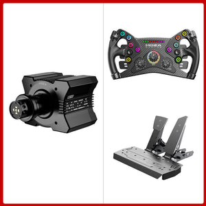 MOZA RACING R9 V3 9Nm Direct Drive Wheel Base + 300mm/11.8&quot; KS Steering Wheel + SR-P 2-Pedal Set