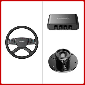 MOZA RACING TSW Truck Wheel (400mm/15.8&quot;) + Adapter Box + Third-Party Wheel Base Hub Adapter