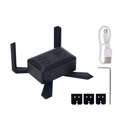 XSDME EM-01 Top-Mount Exposure Meter Aluminum Alloy Light Meter (Black) with Hot Shoe 30° Metering