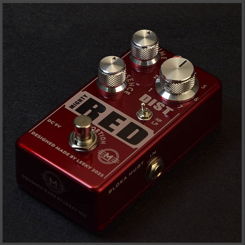 RED Wine Red Distortion Guitar Effects Pedal Overdrive High Power Electronic Tube Timbre Effects