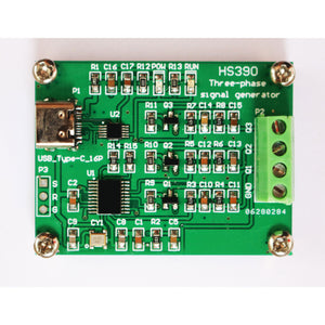 New HS390 USB 1Hz-5kHz Three-phase Sine Wave Signal Generator Module (USB) Support Amplitude Control