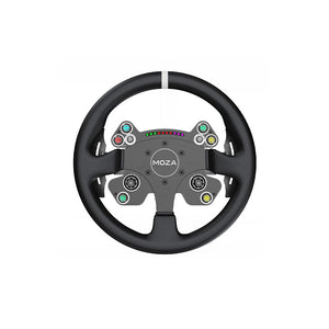 MOZA RACING CS V2P 13-Inch Round Steering Wheel Sim Racing Wheel Comes with Quick Release System