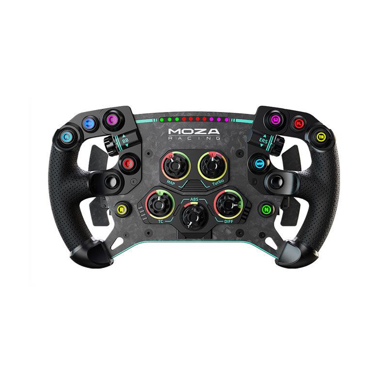 MOZA GS V2P GT Wheel 300mm (11.8") Sim Racing Steering Wheel with Dual Clutches and Magnetic Shifters