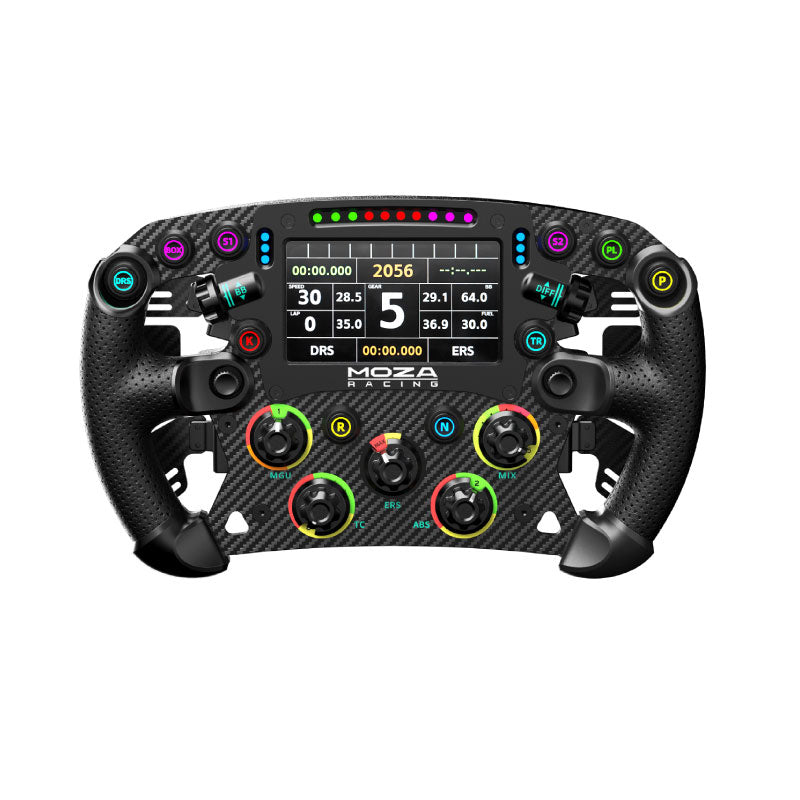 MOZA RACING 280mm (11") FSR2 Formula Wheel with Optional Adapter Box and Third-Party Wheel Base Hub Adapter