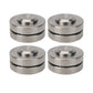 4pcs 45mm/1.8" Stainless Steel Speaker Feet Pads with 304 Stainless Steel Balls and Anti-slip Pads