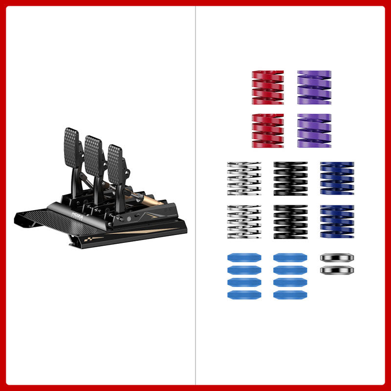MOZA RACING CRP2 3-Pedal Set Sim Pedals Load Cell Pedals + CRP2 Performance Kit for Sim Racing Games