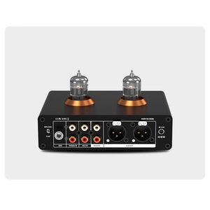 BOX P7 HiFi Vinyl Mic Amplifier MM Phono+RCA Input Preamplifier ECC83 Electronic Tube Amplifier