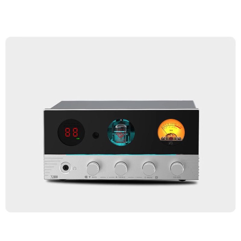 X10 Bluetooth5.4 HiFi ECC83 Electronic Tube Amplifier Digital Audio Decoder Power Amplifier Built-in 7 Light Effects