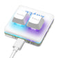 O2L (White) ZX (OSU) 2-Key Mini Keyboard Small Keyboard Custom Mini Keypad for Music and Games