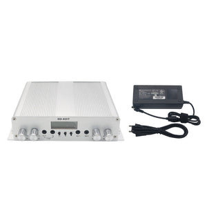 25W Professional FM Transmitter Stereo PLL Broadcast Radio Station with DC Power Supply