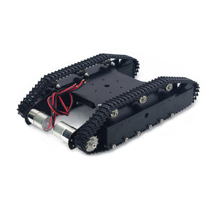 Metal RC Tank Chassis Smart Robot Chassis KT100 with 37# Motors W/O Hall Encoder Finished for DIY