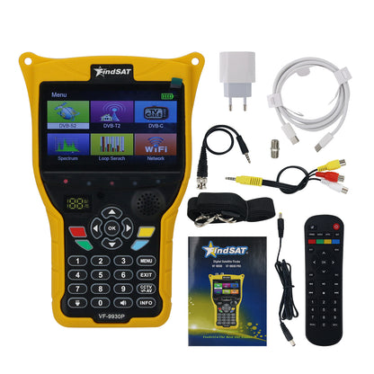 VF-9930 Pro Digital Satellite Finder Meter Support DVB-S2 &amp; DVB-T &amp; DVB-C with LCD Screen for FindSAT