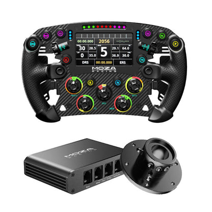 MOZA RACING 280mm (11&quot;) FSR2 Formula Wheel + Adapter Box + Third-Party Wheel Base Hub Adapter