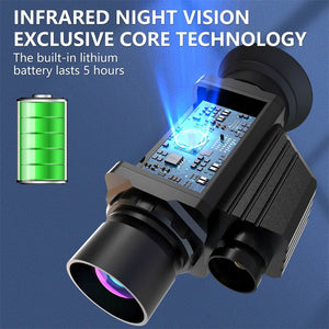 4K HD IR Thermal Imaging Night Vision Device 7X Digital Zooming Night Vision Telescope with 1.54-inch OLED