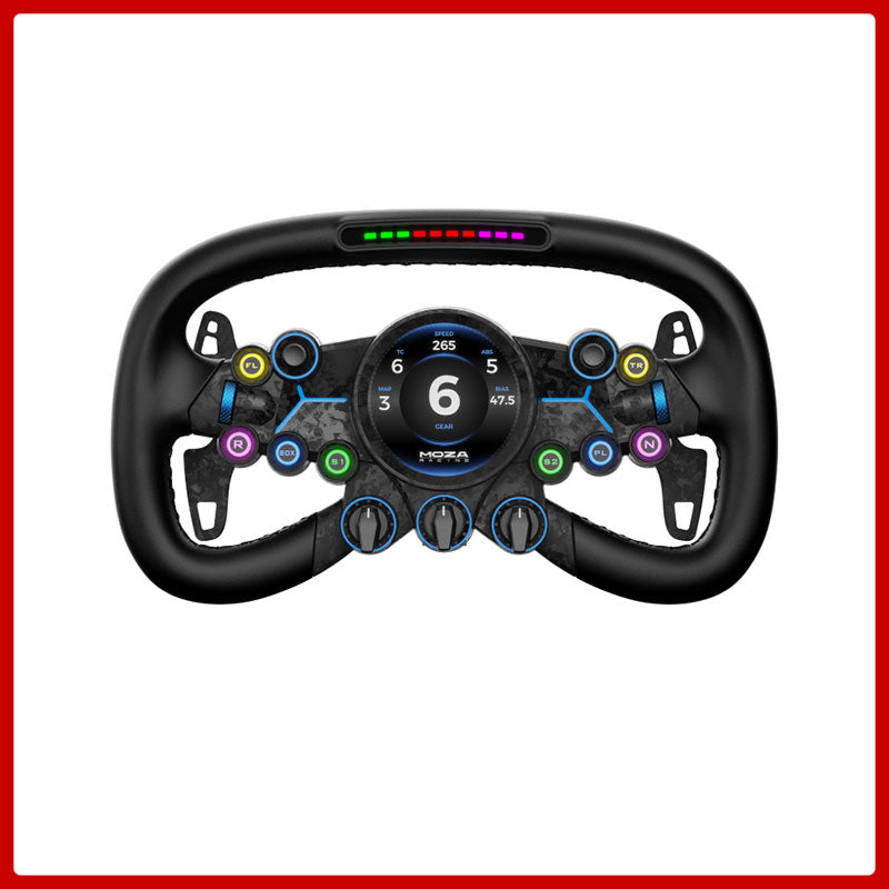 MOZA RACING Vision GS VGS Steering Wheel 12.2" (310mm) GT Wheel Racing Wheel with 2.85" Touch Screen