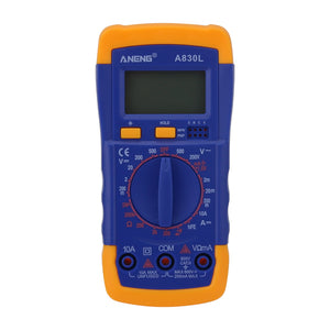 ANENG A830L Digital Multimeter Tester Voltage Current Meter (Blue Yellow) for Electrician Home Uses