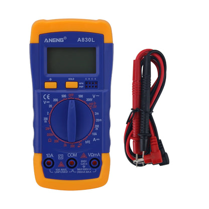 ANENG A830L Digital Multimeter Tester Voltage Current Meter (Blue Yellow) for Electrician Home Uses