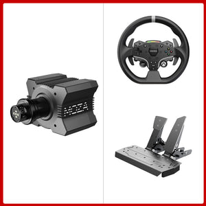 MOZA RACING R9 V3 9Nm Direct Drive Wheel Base + 11&quot; ESX Racing Wheel for Xbox &amp; PC + 2-Pedal SR-P
