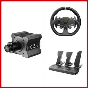 MOZA RACING R9 V3 9Nm Direct Drive Wheel Base + 11&quot; ESX Racing Wheel for Xbox &amp; PC + 3-Pedal SR-P