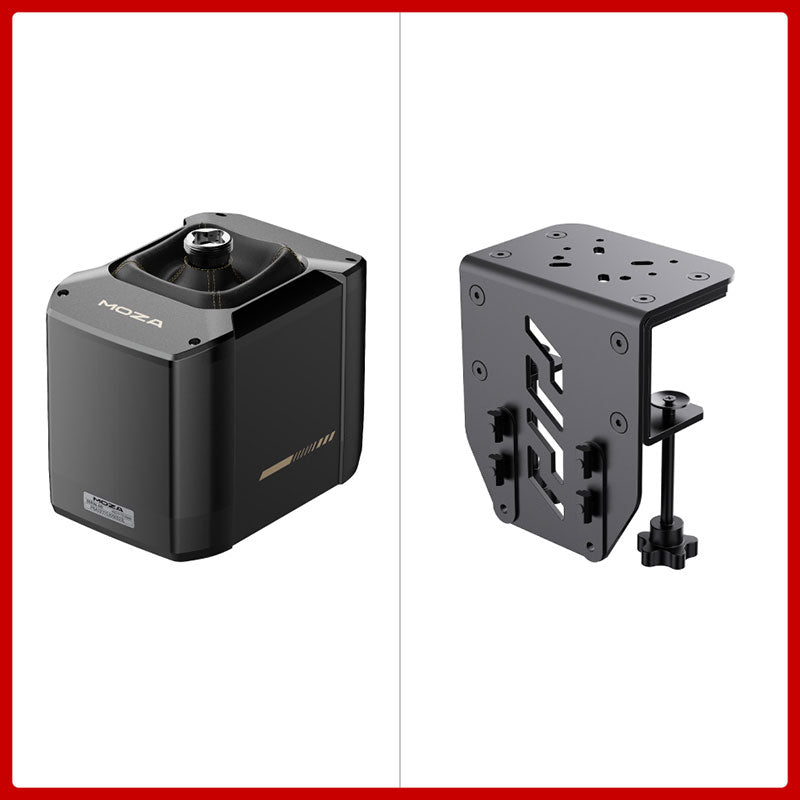 MOZA AB9 12Nm Joystick Base Force Feedback Base with Optional Table Clamp, Flight Stick and Shifter Knobs