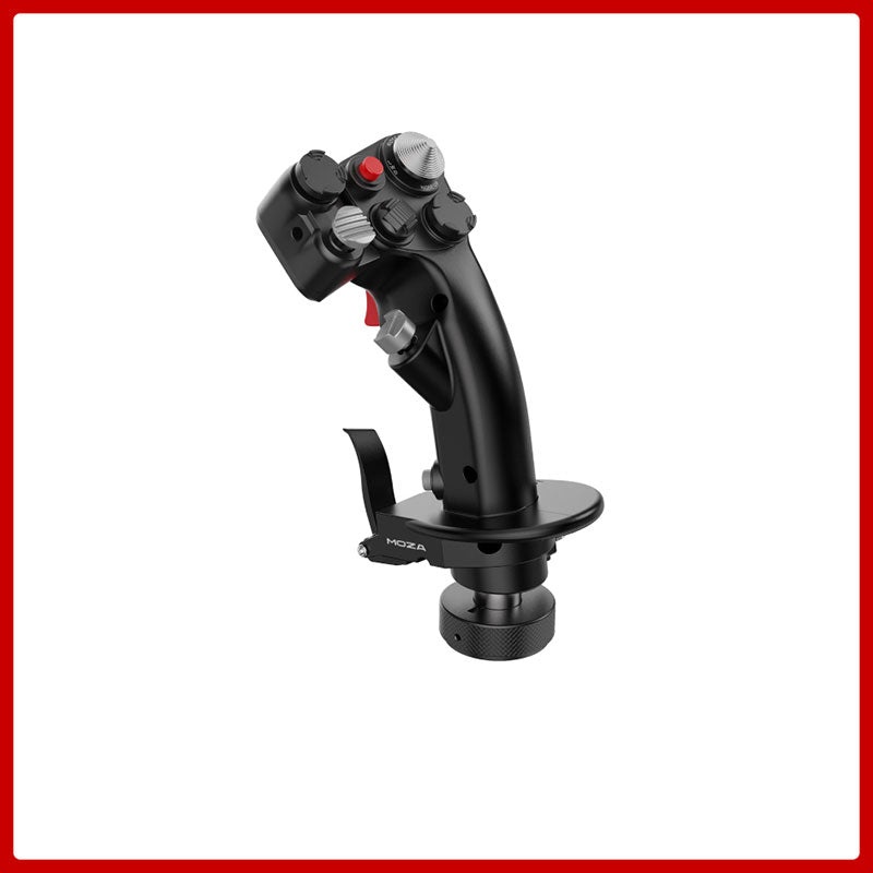 MOZA MH16 Flight Stick Flight Sim Joystick with Aluminum Alloy Body and 8-Way Switches for ALPS