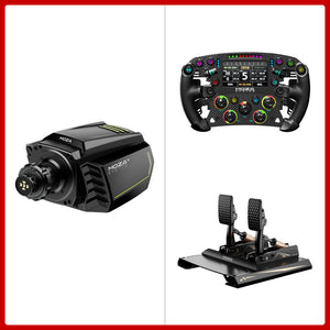 MOZA R21 V1 21Nm Direct Drive Wheel Base DD Wheel Base + 11&quot; FSR2 Steering Wheel + CRP2 2-Pedal Set