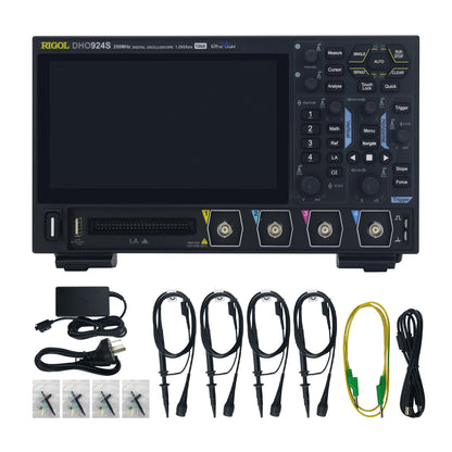 RIGOL DHO924S 250MHz 4-Channel 12Bit 1.25GSa/s Portable Digital Oscilloscope Support Bode Plot Loop Analysis