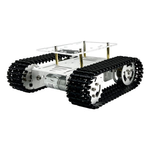 MINI T10 Tracked Mobile Tank Chassis Opensource DIY Robotic Tank without Electronic Control Kit (3KG Load Capacity)