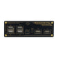 One Little Bear U6 6-Port USB Hub 6 Channels USB Switcher OLED Power Meter with Black Aluminum Shell