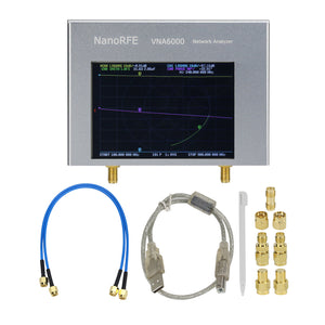 VNA6000-A Two Port 6GHz Portable High Performance Vector Network Analyzer with 95dB Dynamic Range