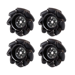 4pcs 3-Inch Mecanum Wheels w/ 5mm Coupling and 700g Total Load Capacity for Smart Car Robot Chassis