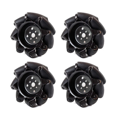 4pcs 3-Inch Mecanum Wheels w/ 5mm Coupling and 700g Total Load Capacity for Smart Car Robot Chassis